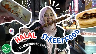 Halal Streetfood in Myeondong Street, Seoul Korea