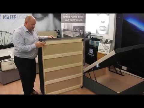Part of a video titled How to Assemble an Ottoman Divan Base - YouTube