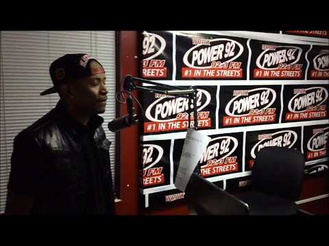 Bruza the General - DJ Pharris at POWER92 Chicago (interview and freestyle).