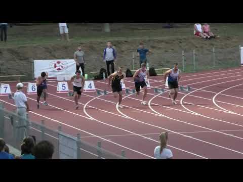 100m mężczyzn PZLA bieg 1 - Wałcz 20200819