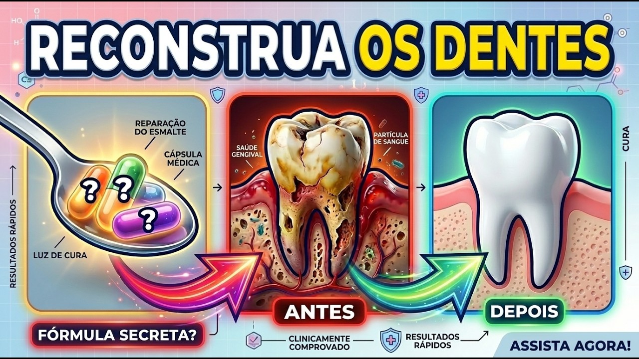 Pare de escovar com força! ESTE hábito de 14 centavos RECONSTRÓI dentes e gengivas