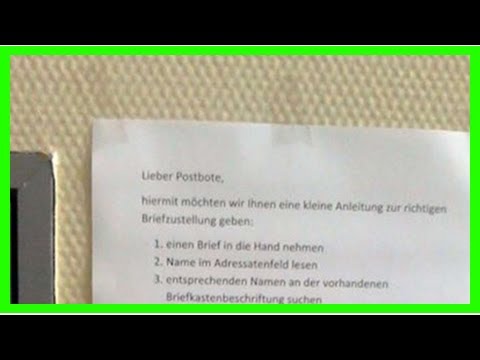Genervter Mieter schreibt diesen irren Zettel für unfähigen Paket-Boten