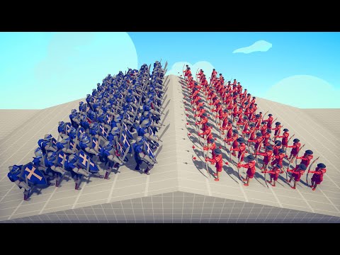 50 RANGED UNITS vs 50 MELEE UNITS Part 1 | TABS - Totally Accurate Battle Simulator