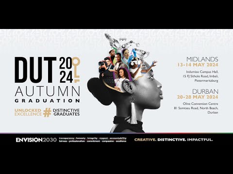 DUT 2024 Autumn Graduation Ceremonies DBN - 20 May 2024 – 9am – Engineering and Built Environment