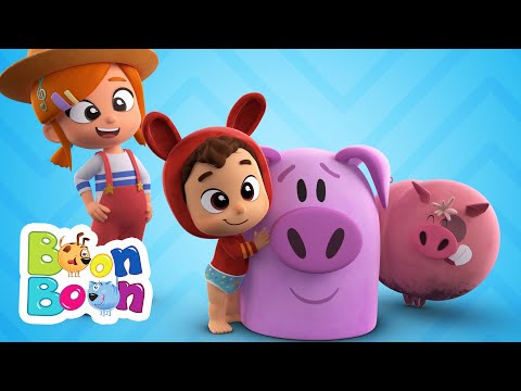 Lea și Pop - Cântecul purcelușilor - Cântece cu animale pentru copii | BoonBoon