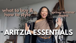 ARITZIA Spring/Summer essentials from a stylist! Capsule wardrobe staples 