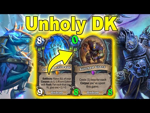 Strongest Unholy Death knight With 72% Winrate AFTER NERFS! ! March of the Lich King | Hearthstone