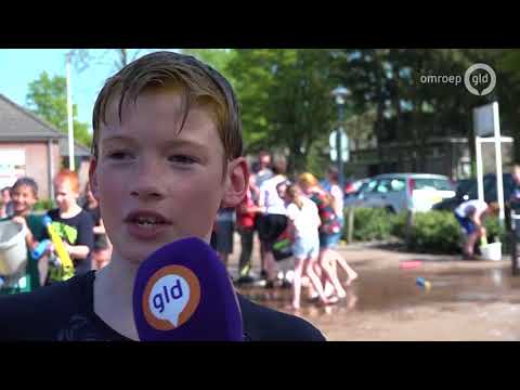 Watergevecht op Ericaschool in Otterlo