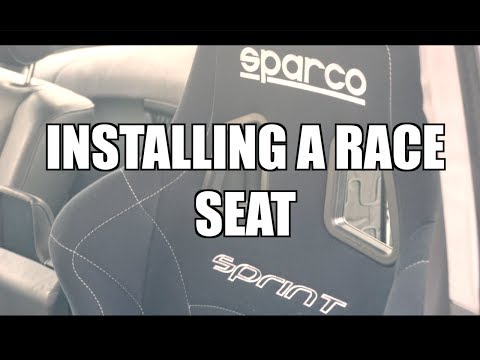 SPARCO SPRINT SEAT, Install and Review- And why you should never use a harness without a roll-bar!