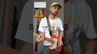 Top 3 Rise Against Guitar Riffs #guitar #easy #2000s #riseagainst #tabs #shorts