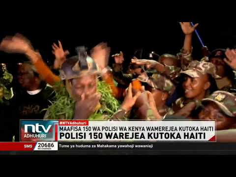 Polisi 150 wa Kenya warejea kutoka Haiti