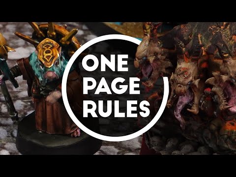 Ratmen vs Rift Deamons - One Page Rules Battle Report Ep 11