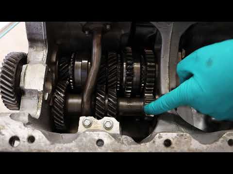 Classic mini gearbox workings.