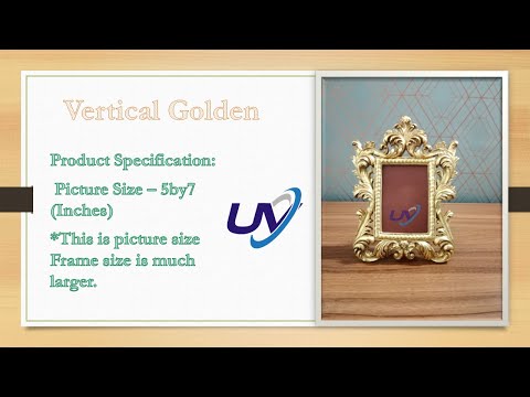 Vertical Golden Photo Frames