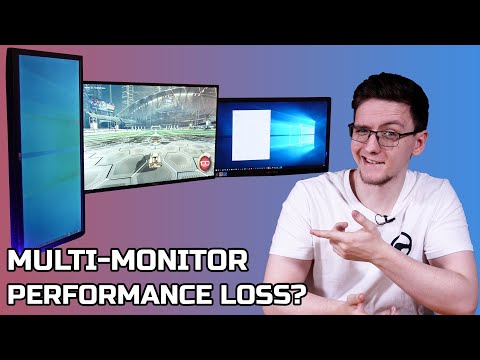 Part of a video titled DO MULTIPLE MONITORS HURT GAMING PERFORMANCE?