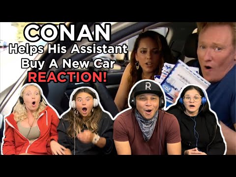 CONAN Helps His Assistant Buy A New Car  - Reaction!