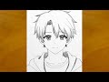 How To Draw An Anime Boy Step By Step Easy Anime Drawing Pencil Sketch Art