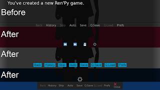 Ren'Py Tutorial | How to Modify the Quick Menu & Make Popup - One Button UI Tutorial