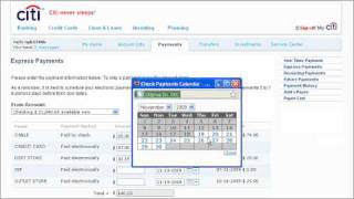 Citi QuickTake Demo: How to Make an Express Payment using Citibank Online