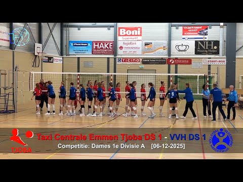 Volleybal Dames 1e Divisie A: Taxi Centrale Emmen Tjoba D1 -VVH D1 [06-12-2025]