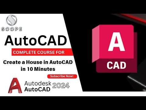 Create a House in AutoCAD in 10 Minutes || AutoCAD 3D || House Design Banaye 10 Minutes Main ||