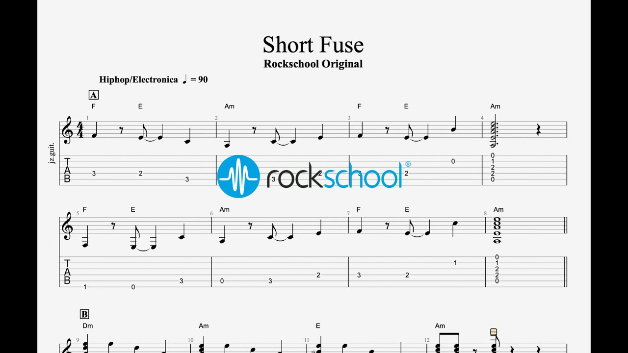 Short Fuse - RSL Original Rockschool 2024 Debut Electric Guitar