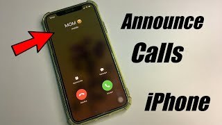 How to Turn on Announce Calls in iPhone || My iPhone speaks Caller id When Call