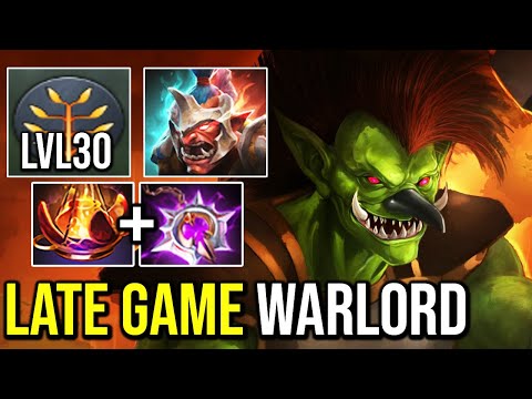 CRAZY Late Game Level 30 Troll Warlord with Berserker's Rage Dota 2