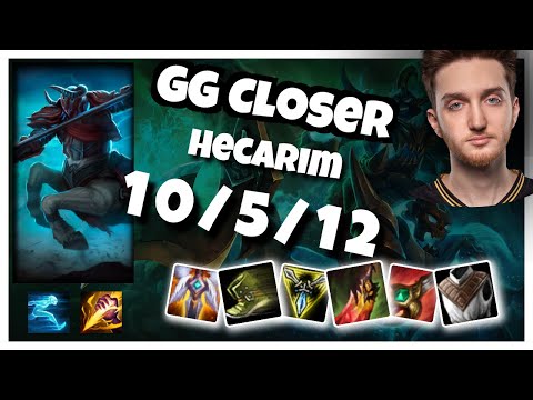GG Closer Hecarim JUNGLE (10/5/12) vs REK'SAI Gameplay Replay - Patch 10.18