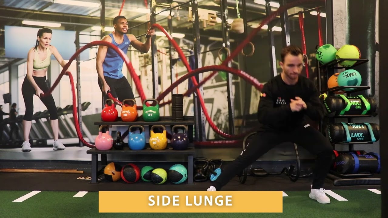 Video thumbnail: Side Lunges