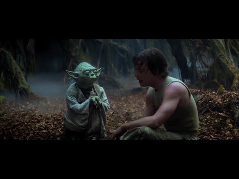 Empire Strikes Back Yoda training Luke part 3 "Try not. Do. Or do not. There is no try." (HD)