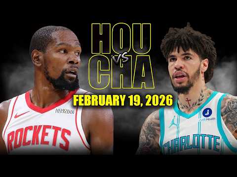 Houston Rockets vs Charlotte Hornets Full Game Highlights – February 19, 2026 | NBA Season