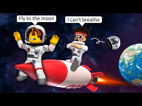 TO THE MOON in BROOKHAVEN! 🌕/ ROBLOX Brookhaven 🏡RP - FUNNY MOMENTS