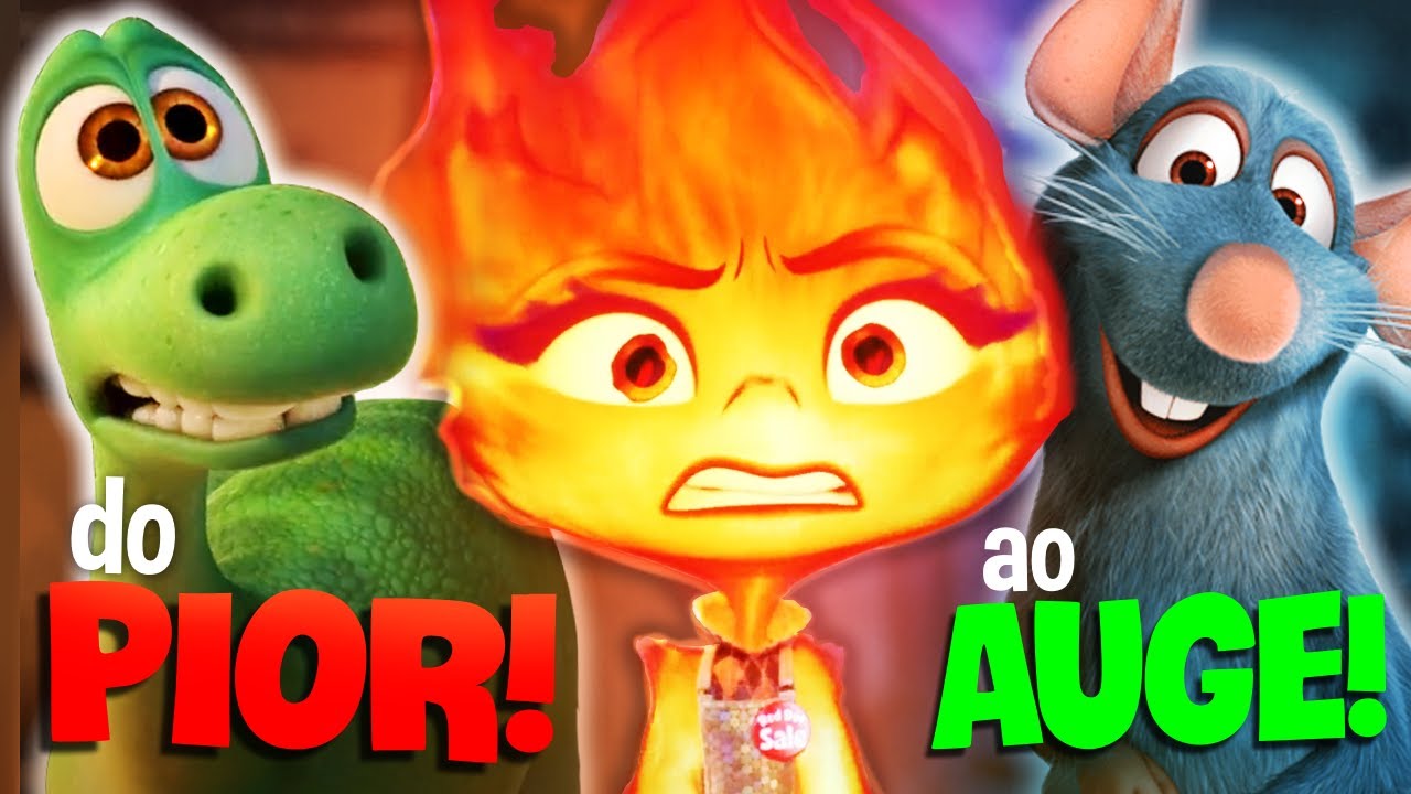 Do PIOR ao MELHOR da Pixar!