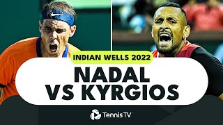 Rafa Nadal vs Nick Kyrgios Highlights  Indian Well
