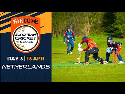 🔴 FanCode European Cricket Series Netherlands, 2022 | Day 3 | T10 Live Cricket