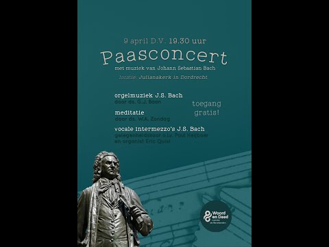 Paasconcert met Bachwerken 9 april 19:30