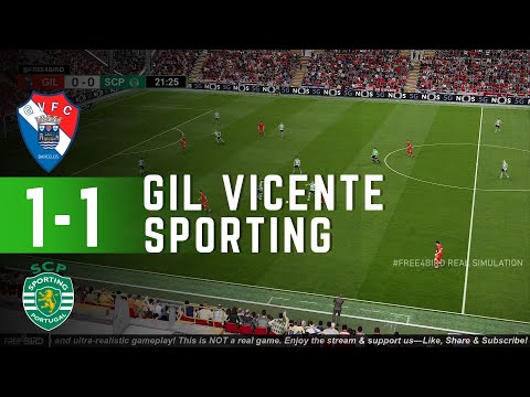 Gil Vicente 1 vs 1 Sporting  | Liga Portugal 2026 | Simulação