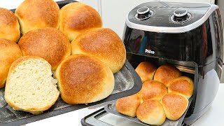 FIZ ESSE PÃO NA AIR FRYER EM 15 MINUTOS