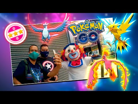 INACREDITÁVEL! TENTAMOS pegar o Shiny de Zapdos, Moltres e Articuno e Capturamos o Palhaço Risadinha