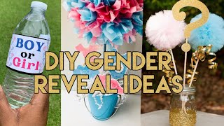 DIY Dollar Tree Gender Reveal Baby Shower Ideas/DIY Decor!! How to Make Gender Reveal Decorations