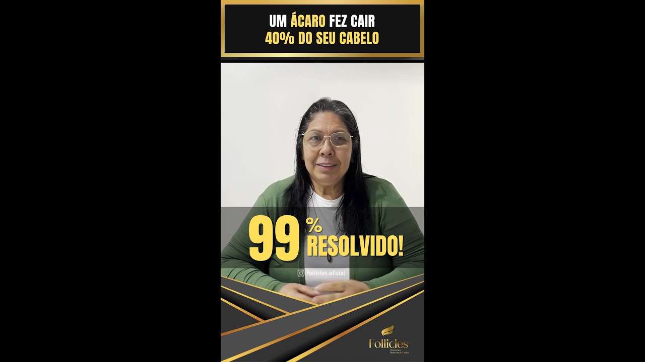 ESSA ÁCARO ACABOU COM 40% DO CABELO DELA. Recuperamos quase 100% em 3 sessões!🤩