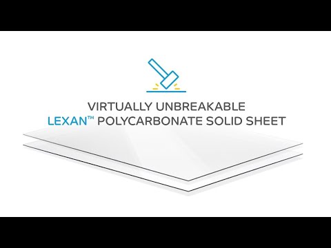 Plastics 2000 Lexan Sheet - Polycarbonate - .060 inch - 1/16 inch Thick, Clear, 12 inch x 12 inch Nominal, Size: One Size 81364