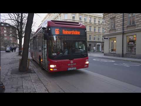 Sweden, Stockholm, bus 66 ride from Krukmakargatan to Lindsvallsplan