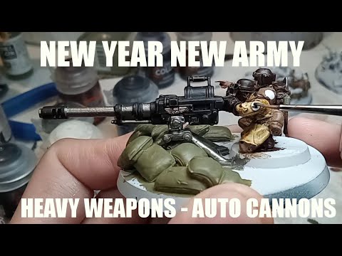 Astra Militarum Heavy Weapons - Painting Autocannons