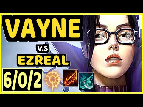 ACHUU (VAYNE) vs EZREAL - 6/0/2 KDA BOTTOM ADC GAMEPLAY - EUW Ranked MASTER
