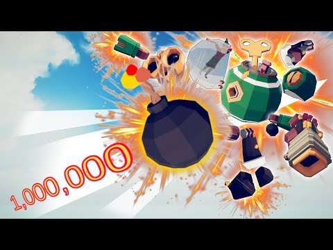 1.000.000 DAMAGE BOMB CANNON vs EVERY UNITS | TABS - Totally Accurate Battle Simulator