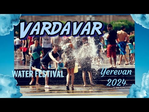 [4K] Vardavar 2024  | Walk and Ride to #Yerevan 2024 #Water #festival Republic Square