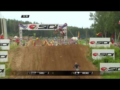 Jeffrey Herlings passes Antonio Cairoli - MXGP Race 1 - MXGP of Latvia 2019