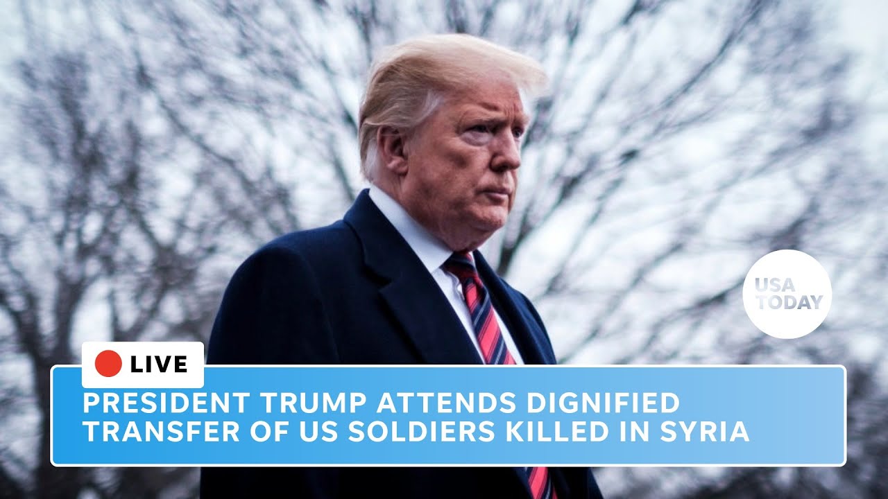 Pres. Trump attends dignified transfer of U.S. troops killed in Syria
